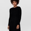 Zebra a Puà Onlalma L/S O-Neck Dress Knt Black Vestiti