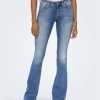 Zebra a Puà Onlblush Life Mid Flared Dnm Tai467 Noos Light Blue Denim Jeans