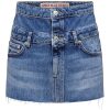 Zebra a Puà Onlmillion Hw Two Tone Red Dnm Skirt Cro Medium Blue Denim Gonne/Shorts