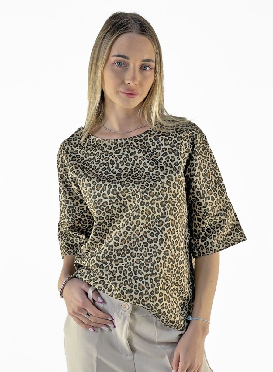 Zebra a Puà Viaggio Blusa Mm Animalier Maculato T-Shirts & Tops