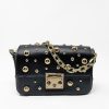 Zebra a Puà Sottile Pochette Mini Borchie Black Borse