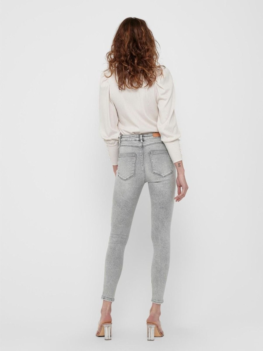 Zebra a Puà Onlmila Life Hw Sk Ank Bj755 Light Grey Denim Jeans