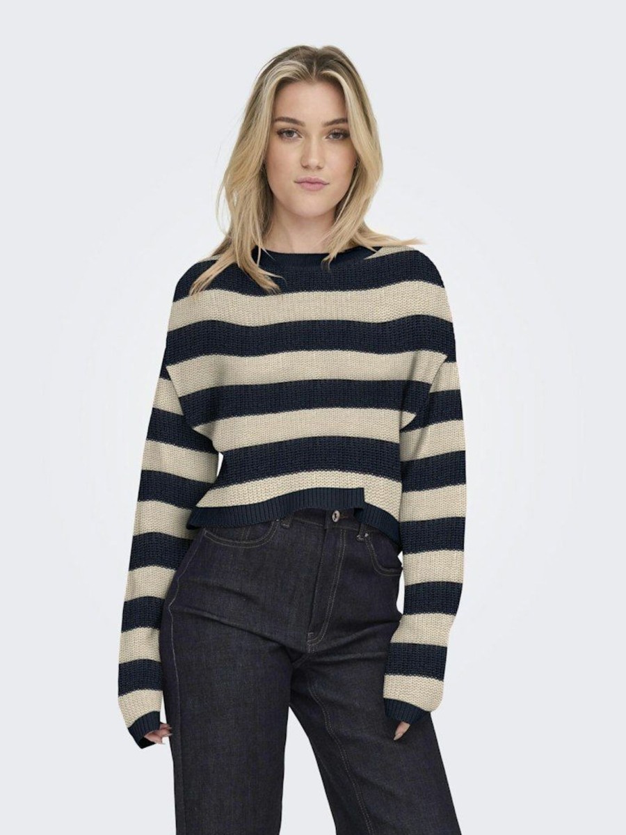 Zebra a Puà Onlmalavi L/S Cropped Pullover Knt Noos Maglieria