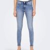 Zebra a Puà Onlblush Mid Sk Ank Rw Dnm Rea694 Noos Medium Blue Denim Jeans